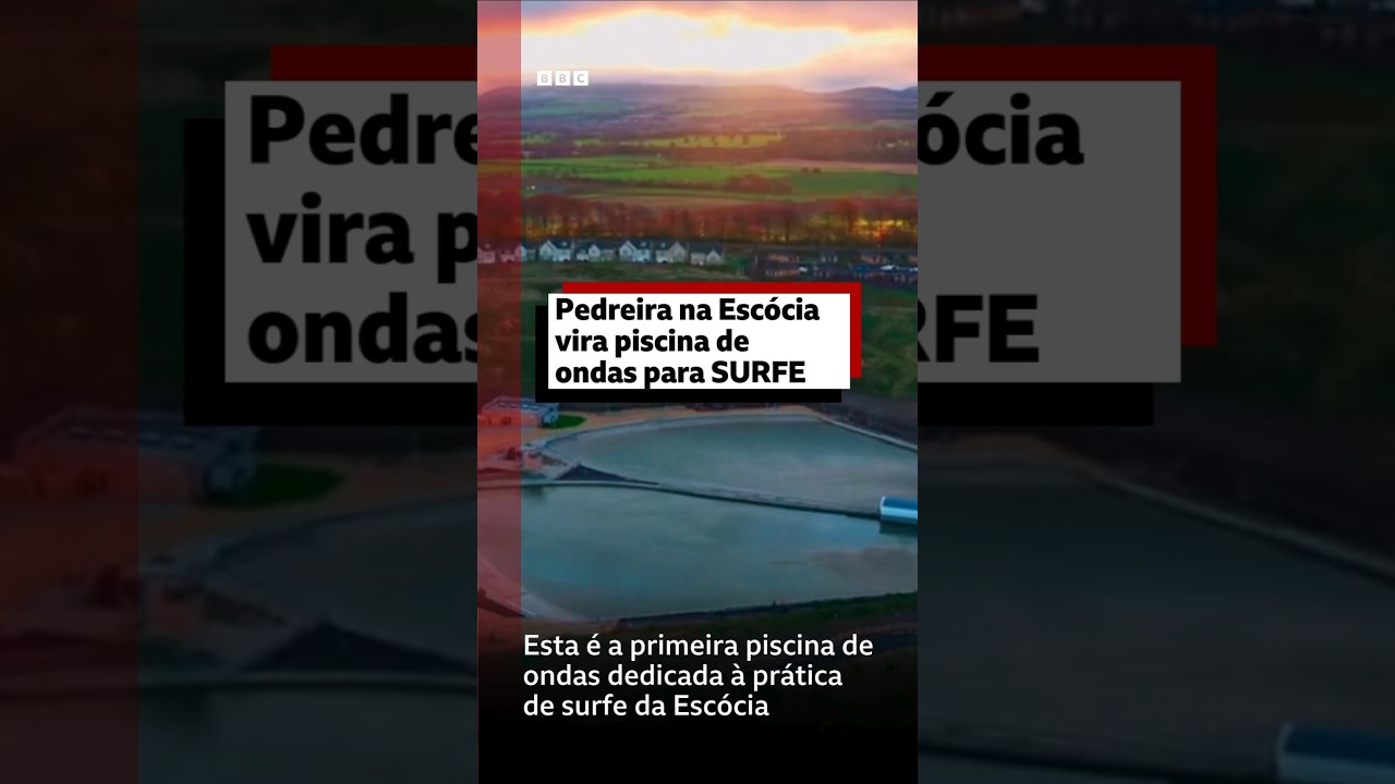 Surfe na cidade? Pedreira abandonada vira piscina de surfe em Edimburgo #bbcnewsbrasil  #noticias