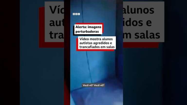 Conteúdo sensível 🚨: Vídeo mostra alunos autistas agredidos e trancafiados em sala #bbcnewsbrasil