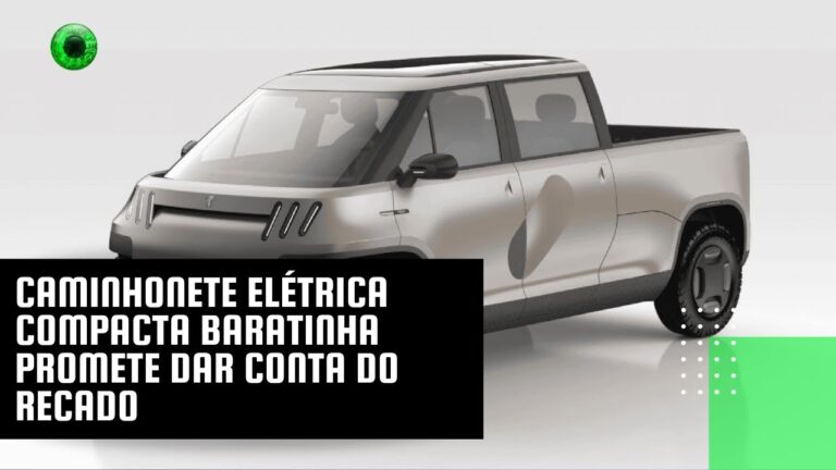 Caminhonete elétrica compacta baratinha promete dar conta do recado