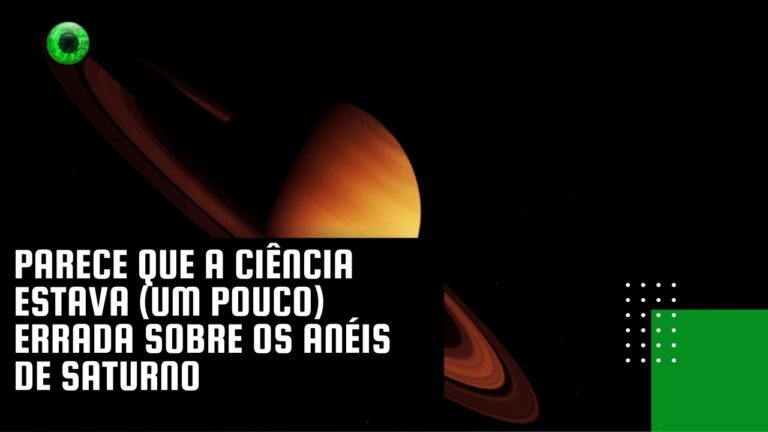 Parece que a Ciência estava (um pouco) errada sobre os anéis de Saturno