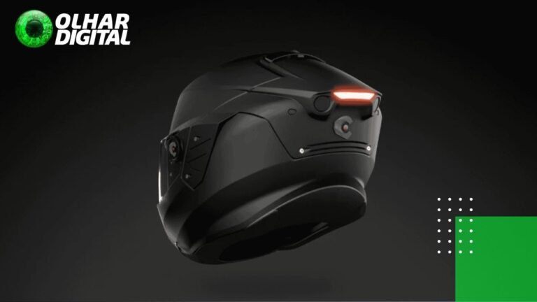 Capacete de moto com IA promete eliminar pontos cegos e revolucionar segurança