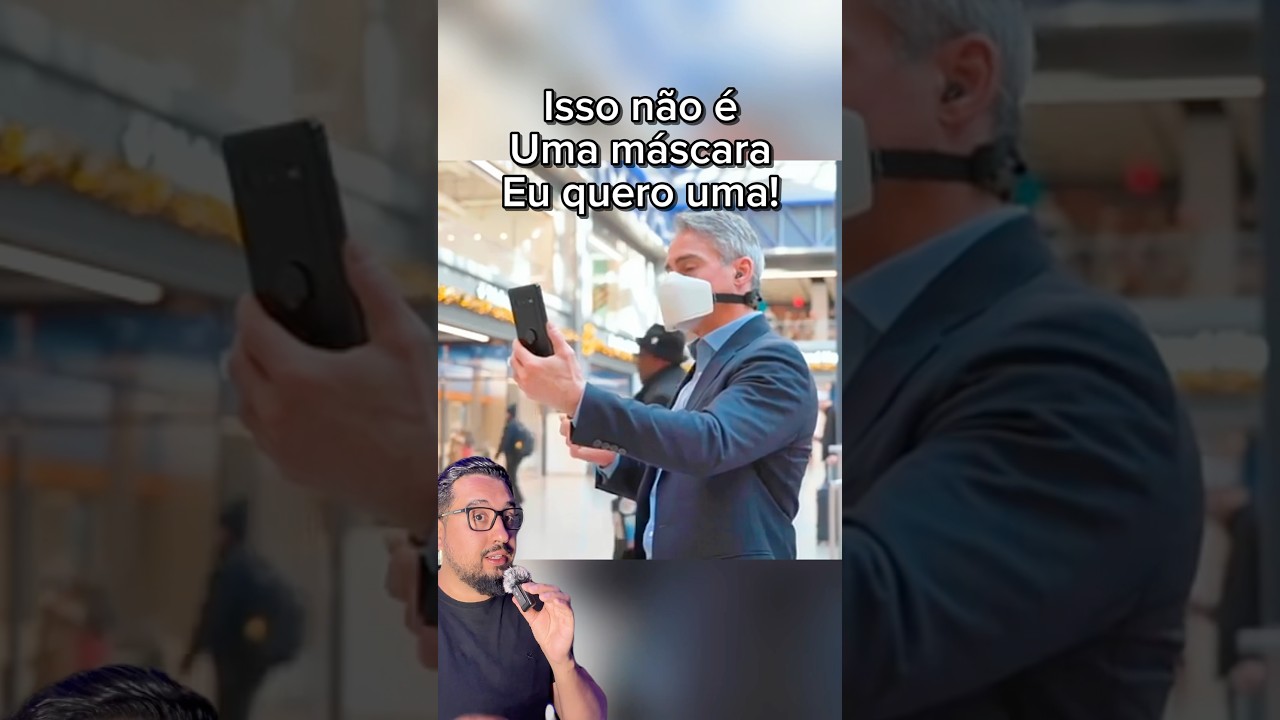 Essa máscara de privacidade impede que outras pessoas te ouçam perto de você