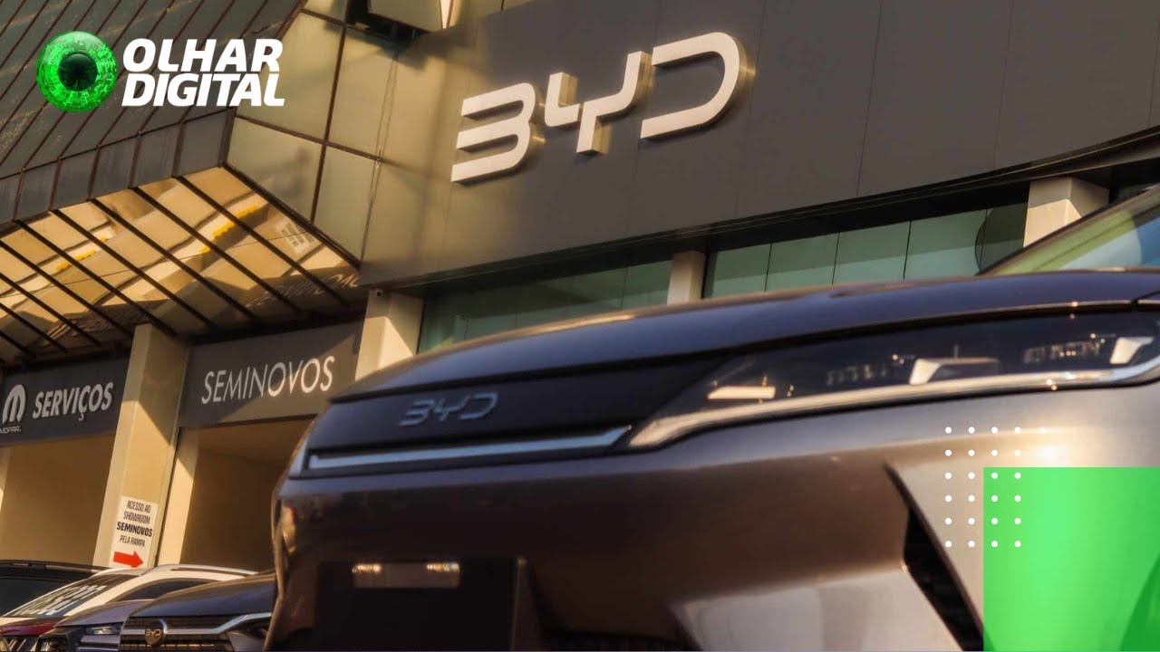 BYD lidera vendas de carros elétricos no Brasil em 2024