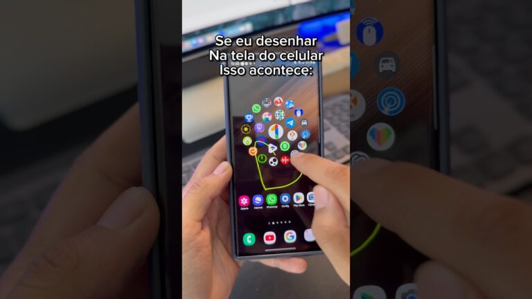 Como abrir aplicativos desenhando na tela no celular