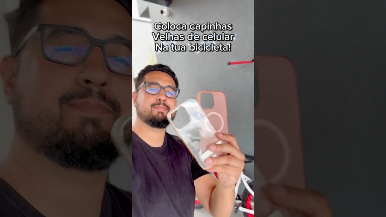 Como fazer um suporte de bicicleta pra celular usando capinha velha