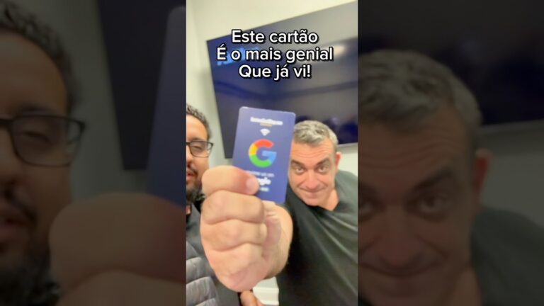 Cartão extremamente criativo pra avaliar empresas no Google com NFC de @BetoByron