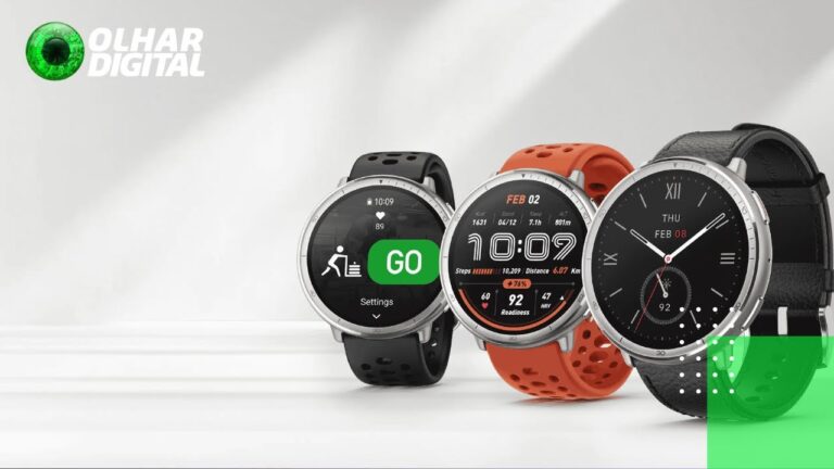Smartwatch barato apresentado na CES 2025 chegará ao Brasil em breve