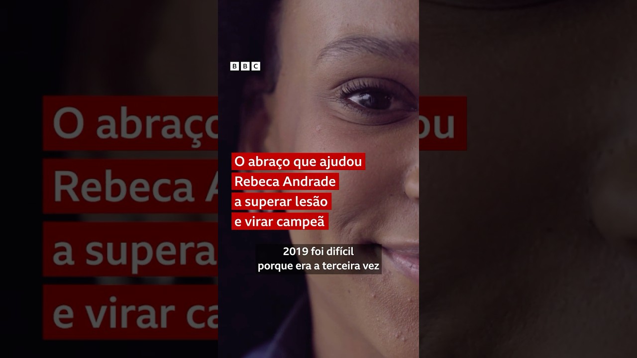 Rebeca Andrade: o abraço que mudou a trajetória da maior atleta olímpica do Brasil #bbcnewsbrasil