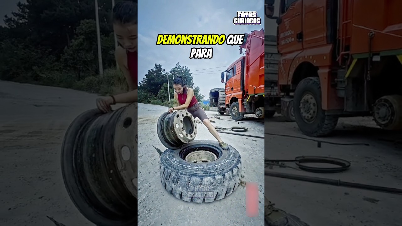 ESSA MULHER IMPESSIONOU A TODOS AO AJEITAR SEU CAMINHÃO SOZINHA