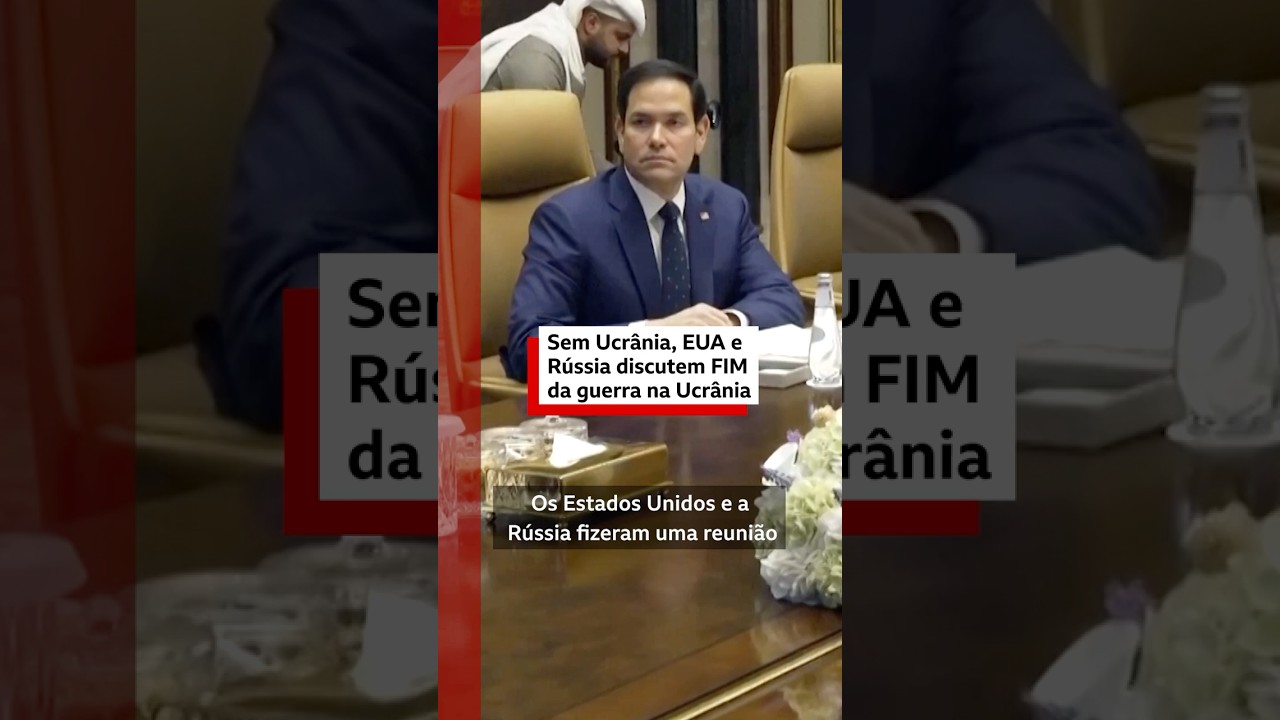 Guerra na Ucrânia: EUA e Rússia fazem reunião para discutir fim do conflito  #bbcnewsbrasil