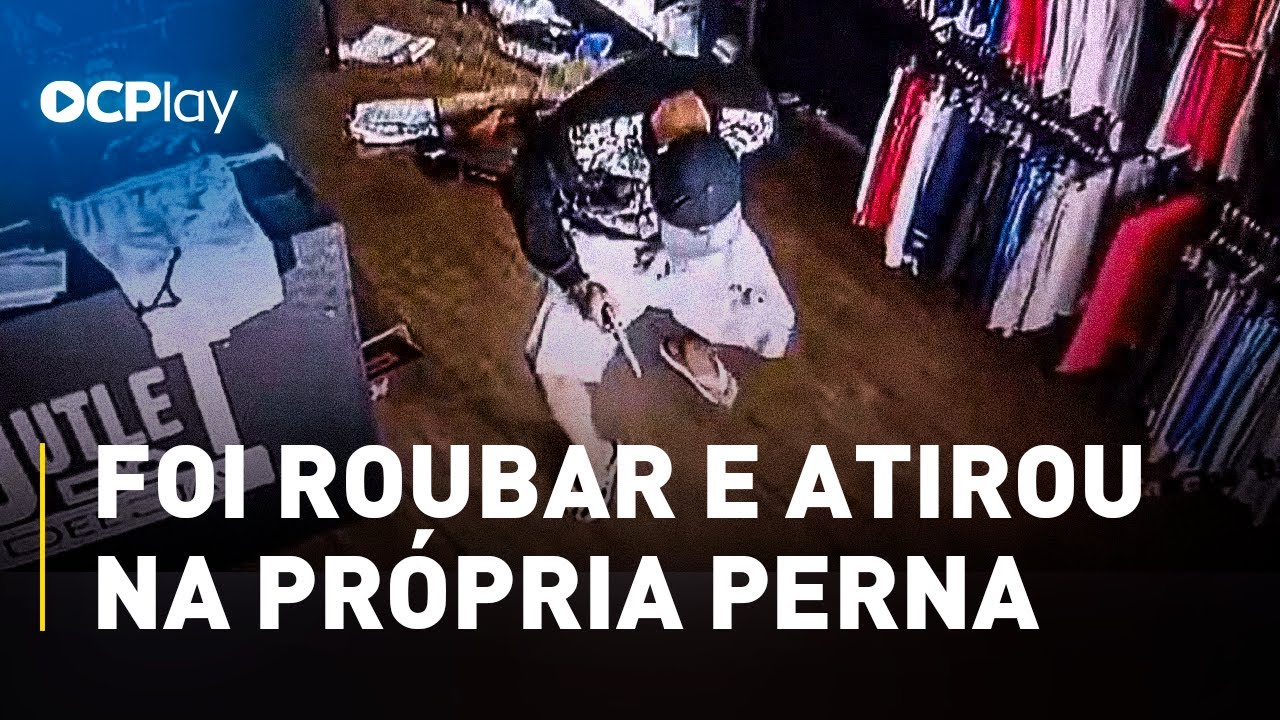 Ladrão atira na própria perna 'acidentalmente' durante assalto