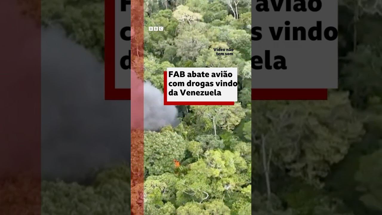Força Aérea Brasileira abate avião vindo da Venezuela com drogas #bbcnewsbrasil