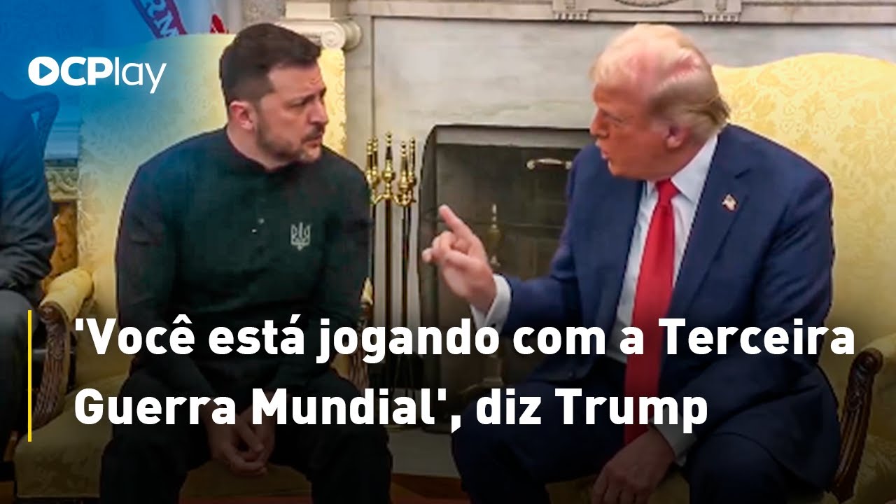 Trump e Zelensky batem boca ao vivo na Casa Branca