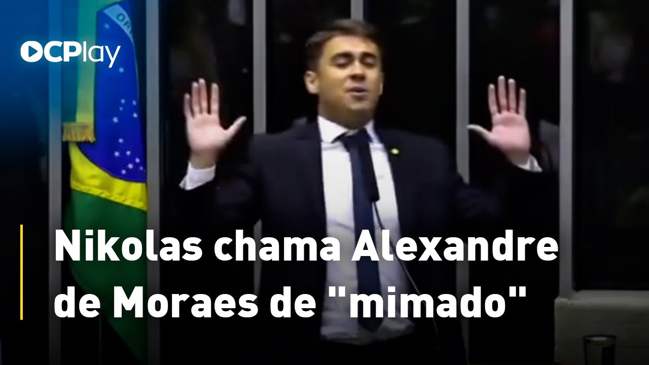 Nikolas Ferreira chama Alexandre de Moraes de "mimado" e que ninguém pode falar mal dele
