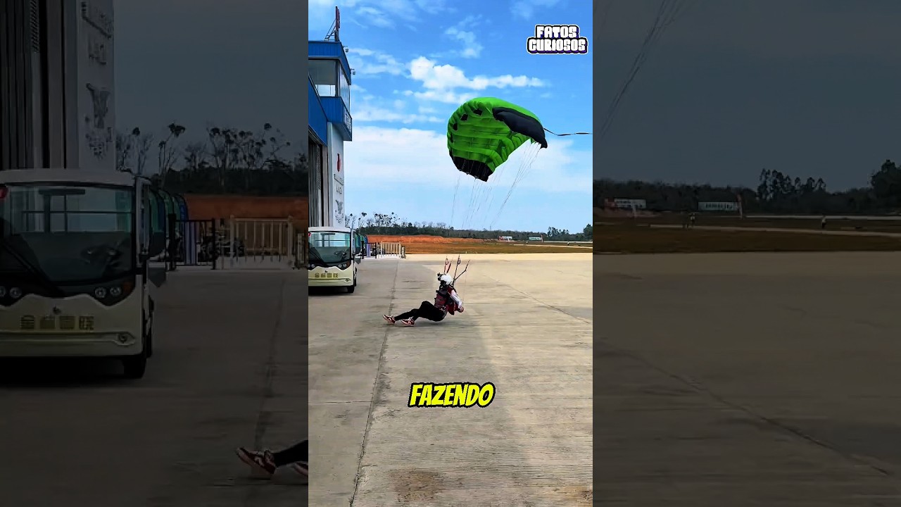 ESSE PARAQUEDISTA QUERIA IMPRESSIONAR A TODOS PORÉM SEU POUSO DEU COMPLETAMENTE ERRADO