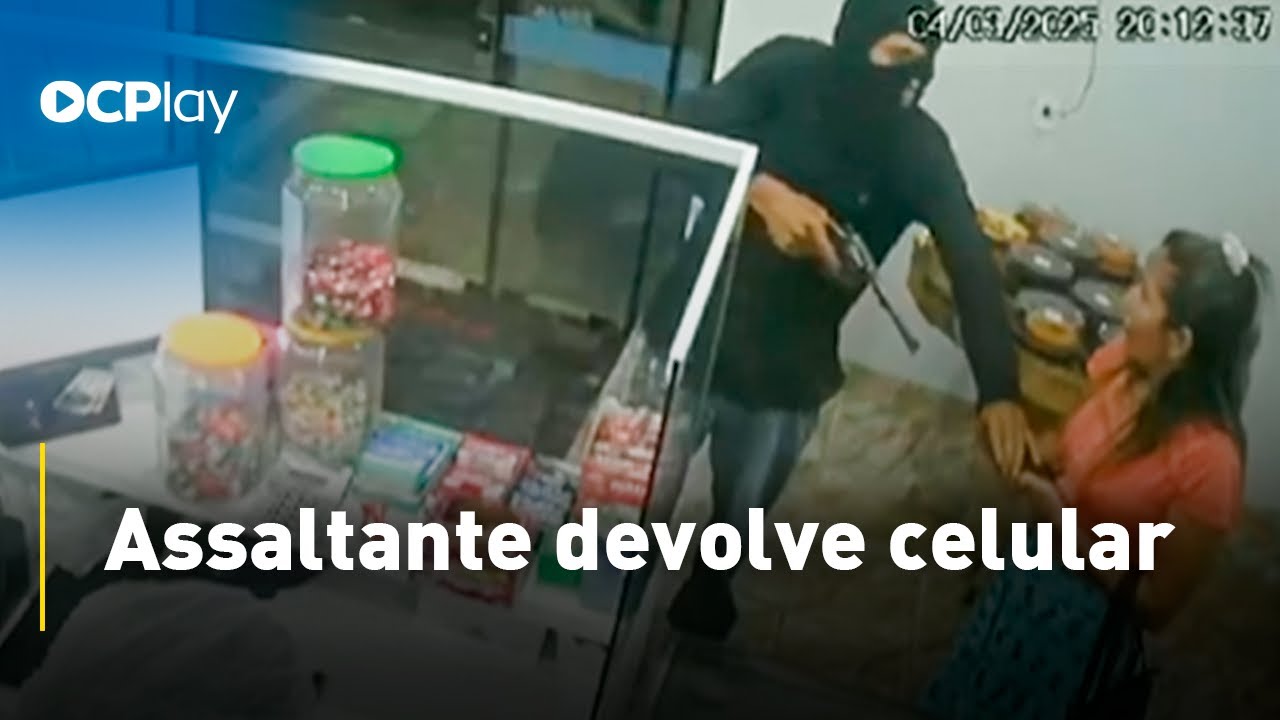 Assaltante “arrependido” devolve celular