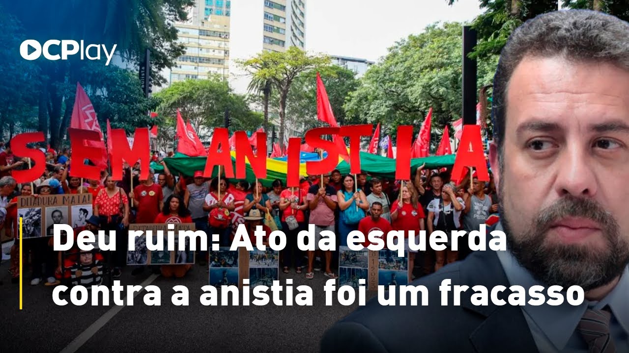 Ato da esquerda contra a anistia foi um fracasso