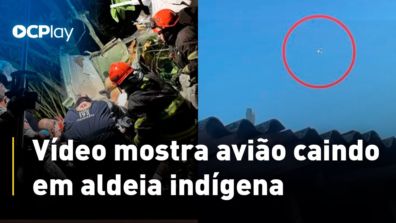 Avião cai em aldeia indigena