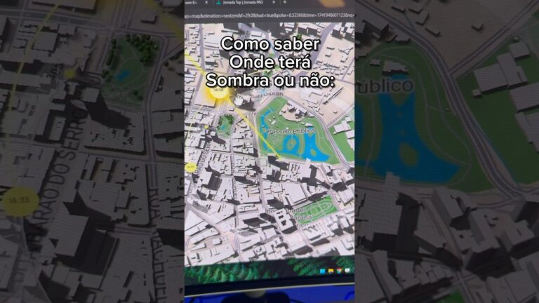Como saber onde terá a sombra ou não no mundo