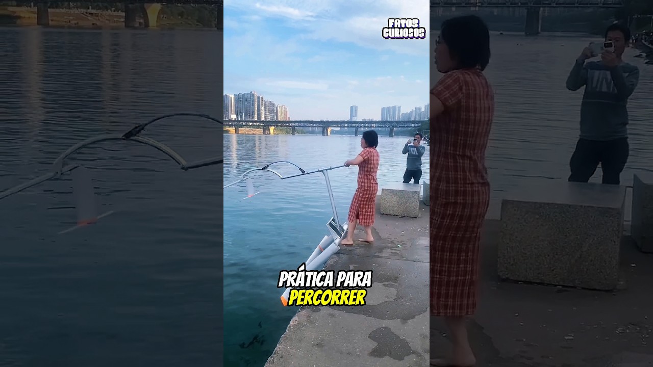 ESSA MULHER INVENTOU UMA IMPRESSIONANTE BICICLETA AQUÁTICA