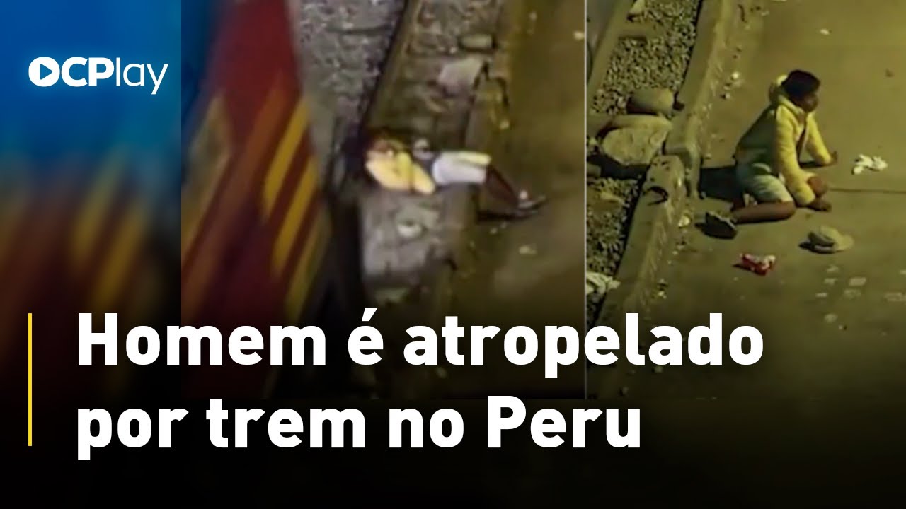 Homem é atropelado por trem no Peru