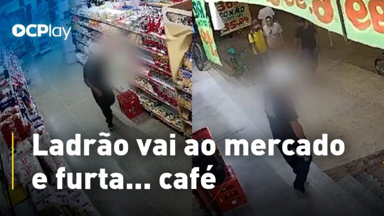 Ladrão vai ao mercado e furta… café