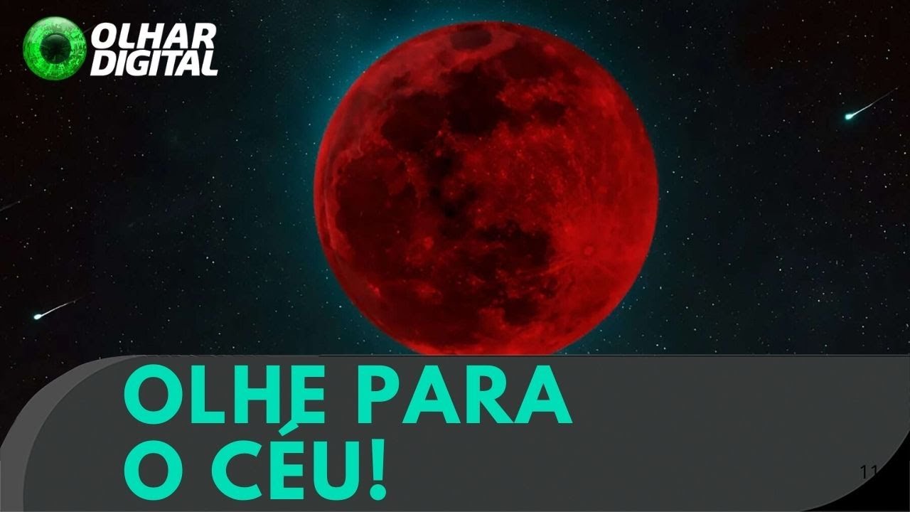 Noite incrível: eclipse lunar total e chuva de meteoros!