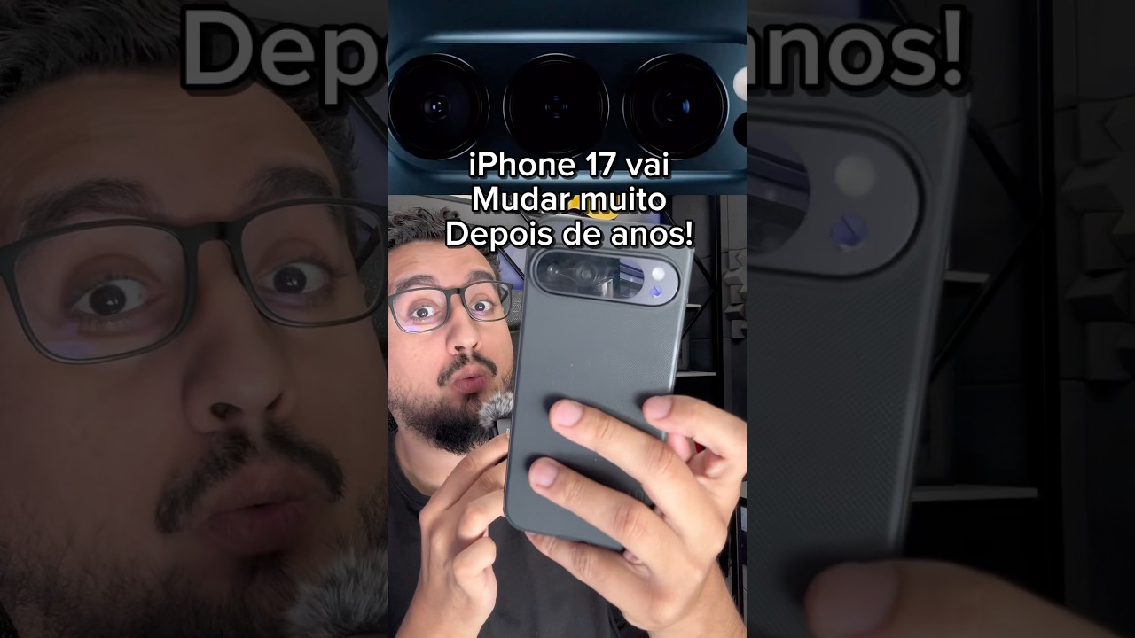 O iPhone 17 pode se parecer com o Android