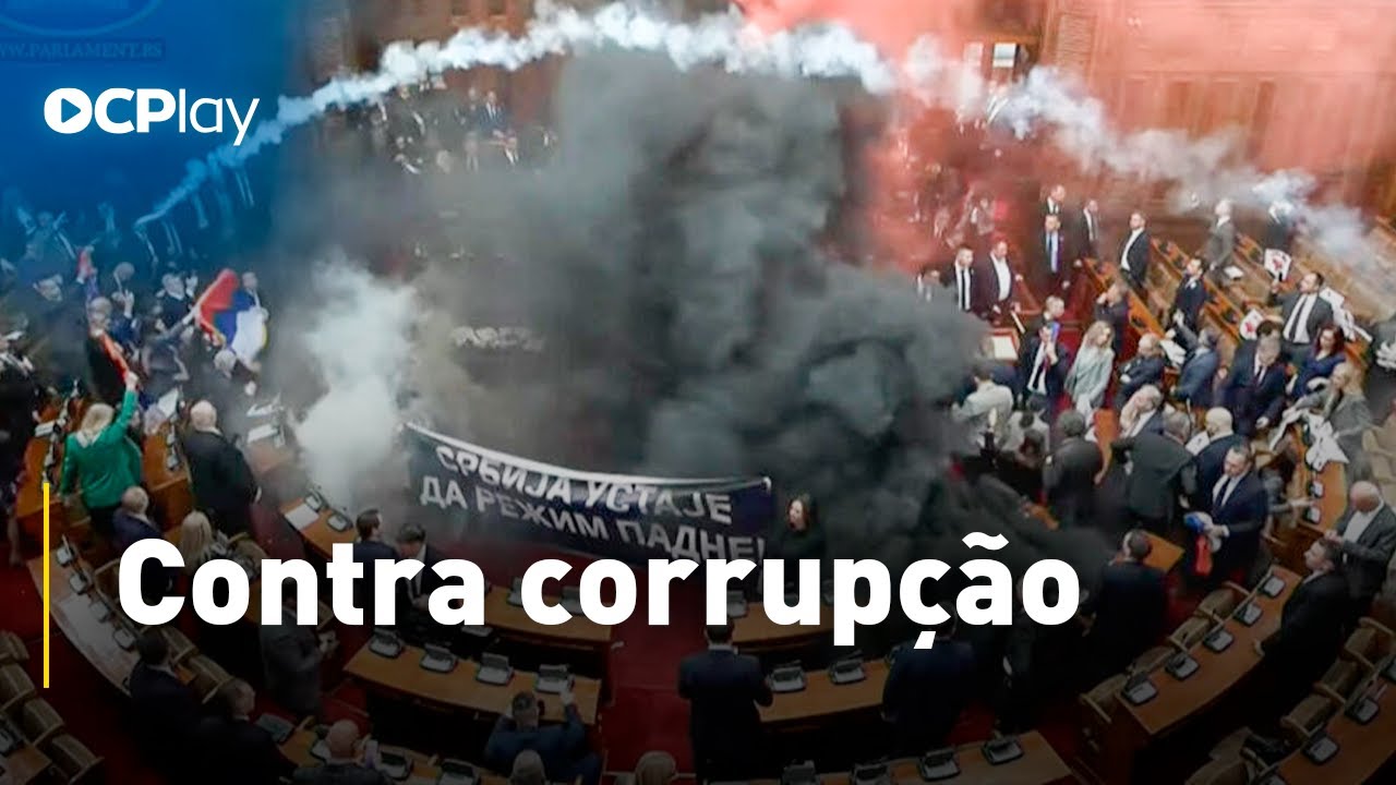 Oposição lança bombas de fumaça no parlamento