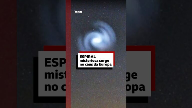 Por que essa espiral surgiu nos céus da Europa? #bbcnewsbrasil