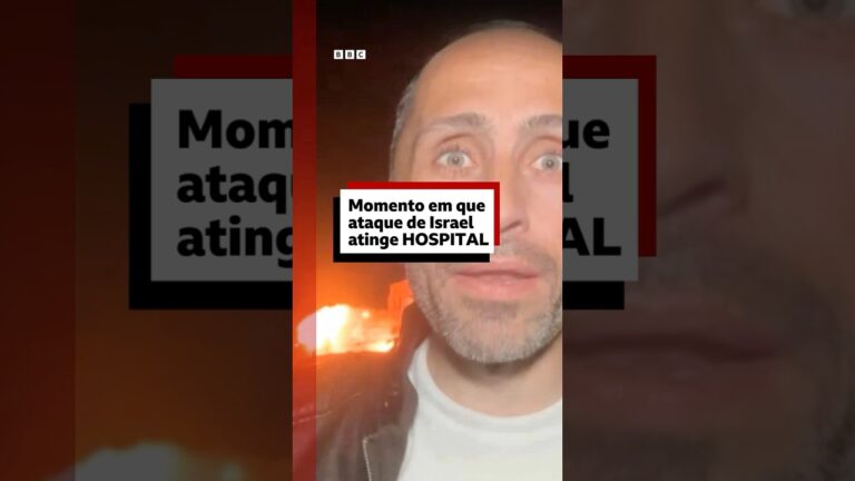 Repórter narra ao vivo ataque de Israel e hospital em Gaza #bbcnewsbrasil