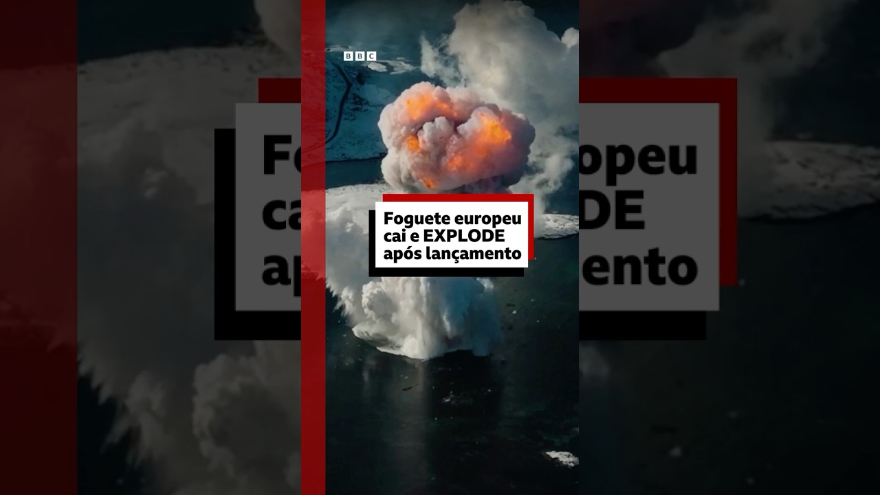 Foguete europeu explode momentos depois após lançamento na Noruega #bbcnewsbrasil