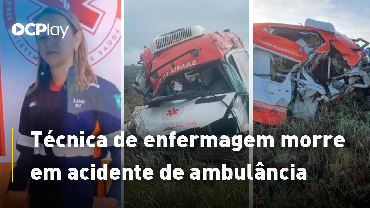 Técnica de enfermagem morre em acidente de ambulância