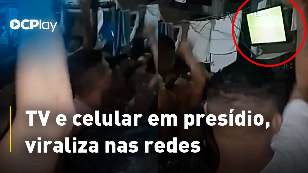 TV e celular em presídio, viraliza nas redes