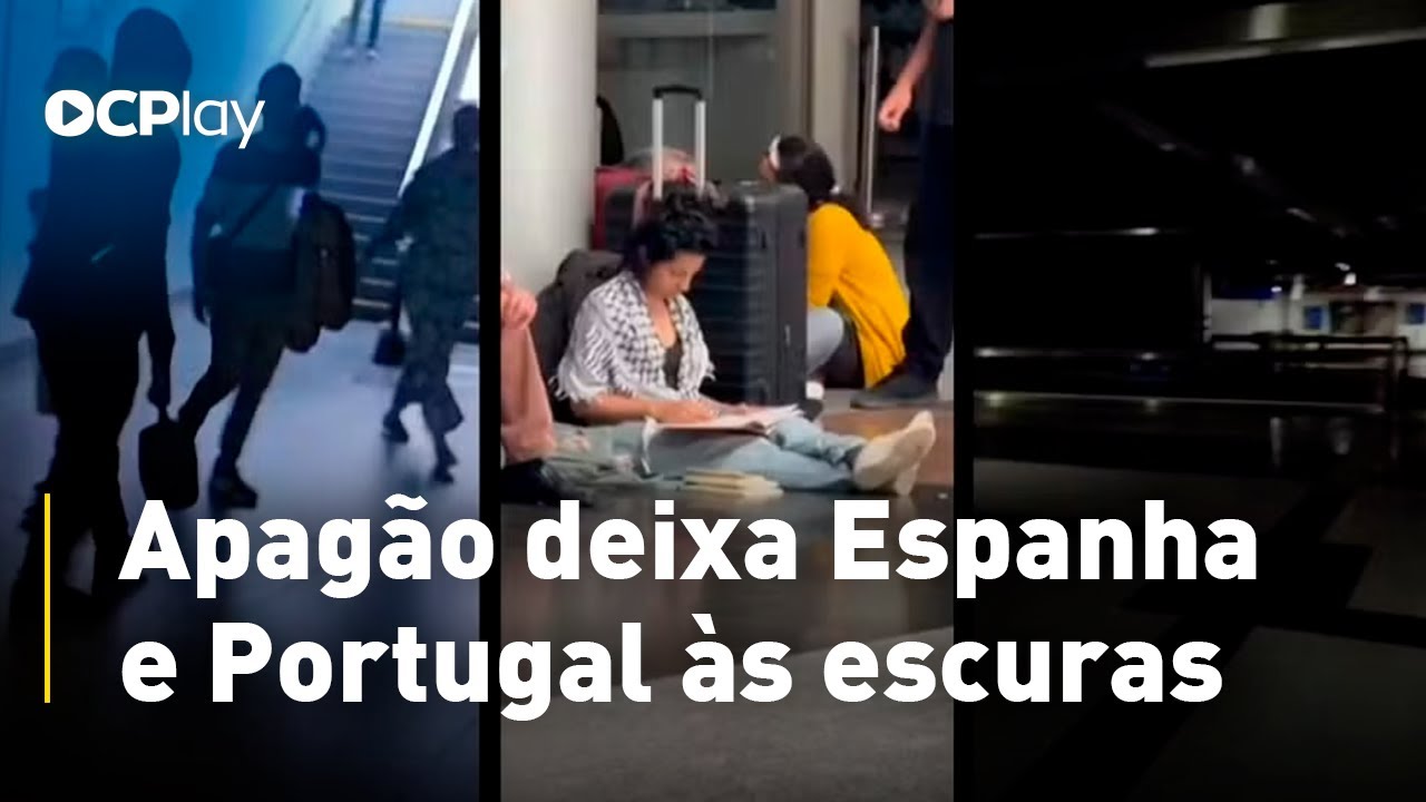 Apagão deixa Espanha e Portugal às escuras