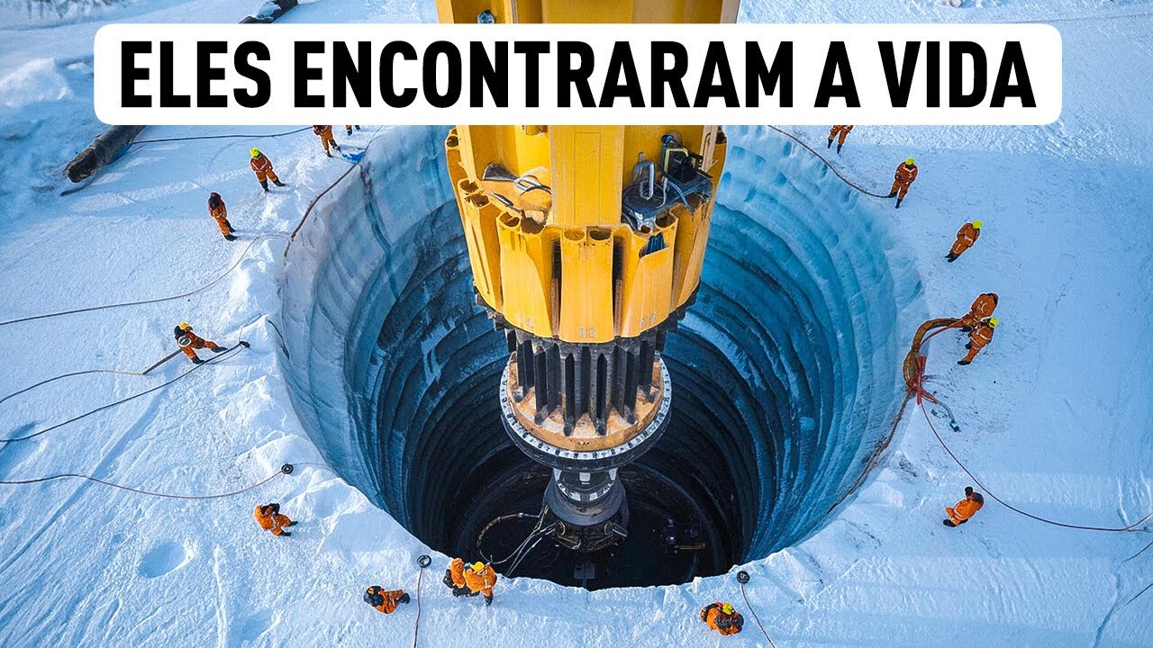 Cientistas perfuraram um lago congelado e o que encontraram foi irreal
