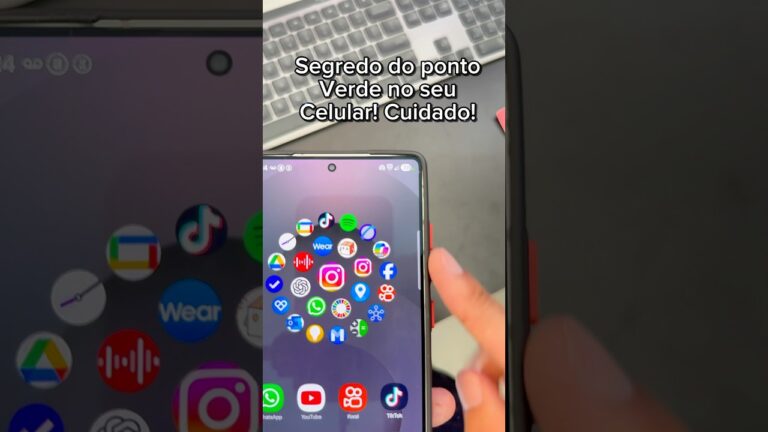 Cuidado se esta bolinha verde está aparecendo no seu celular