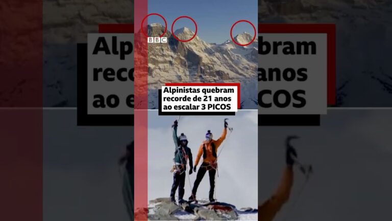 ‘Subir correndo’: dupla de alpinistas bate recorde na Suíça que já durava 21 anos #bbcnewsbrasil