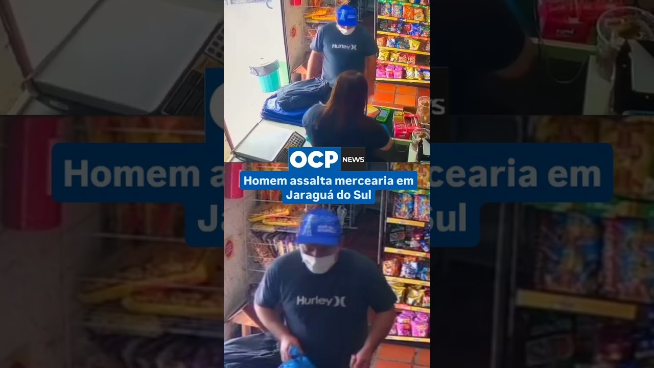 Homem assalta com uma faca mercearia em Jaraguá do Sul