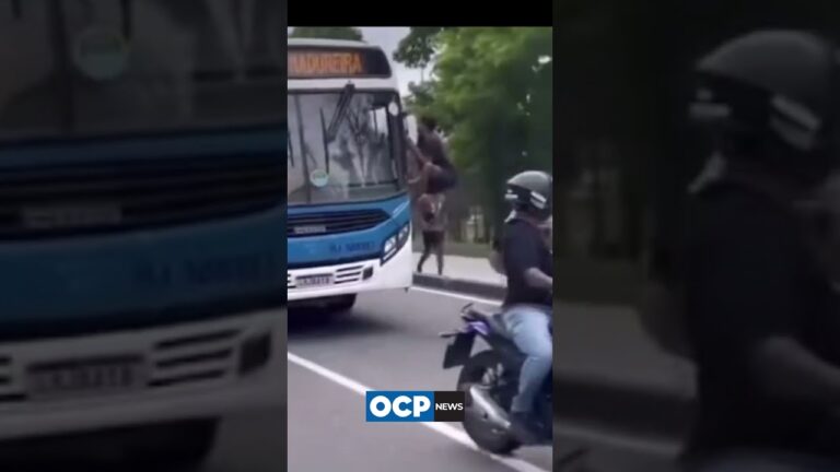 Homem invade ônibus pela janela e assume a direção