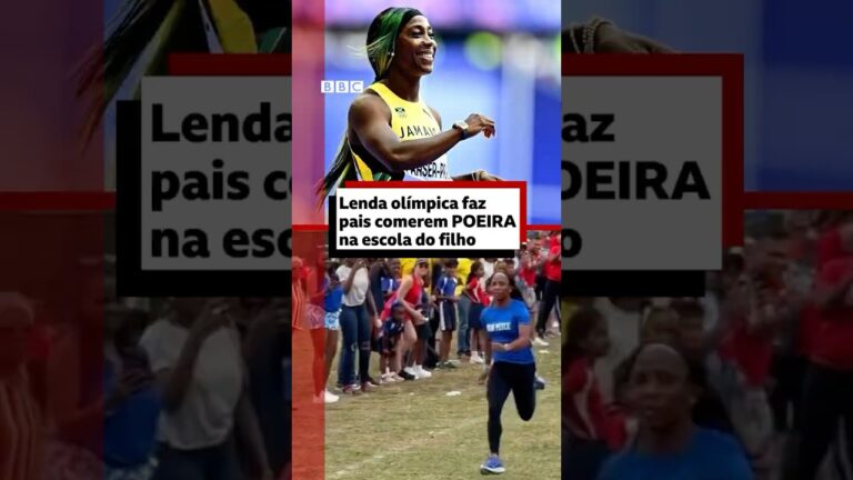 Injusto? 🏃🏿‍♀️ Bicampeã olímpica não alivia em evento da escola do filho #bbcnewsbrasil