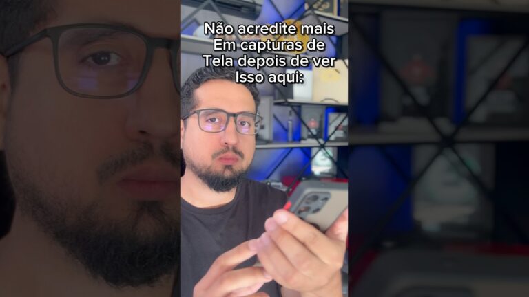 Não acredite mais em capturas de tela