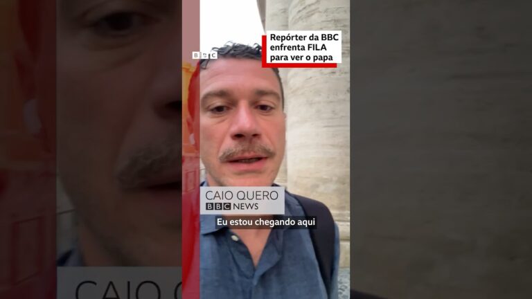 Repórter da BBC enfrenta fila para despedida do papa
