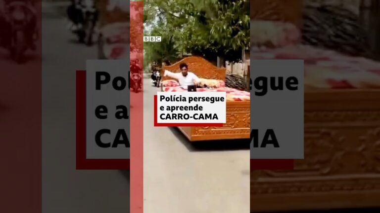 ‘Carro-cama’: polícia da Índia apreende invenção que viralizou #bbcnewsbrasil
