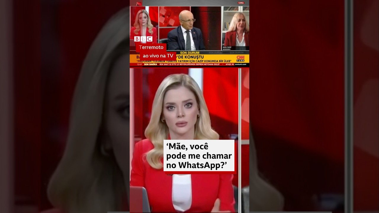 Terremoto ao vivo: apresentadora de TV pede para falar com a mãe durante tremor #bbcnewsbrasil