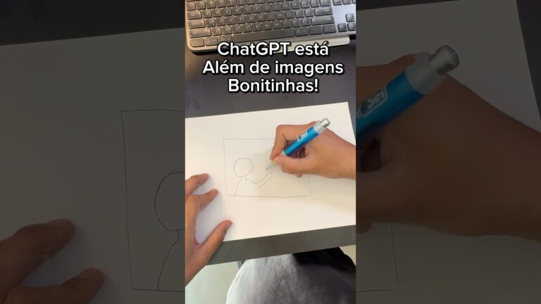 O ChatGPT está em outro nível agora você consegue criar artes com rascunhos à mão