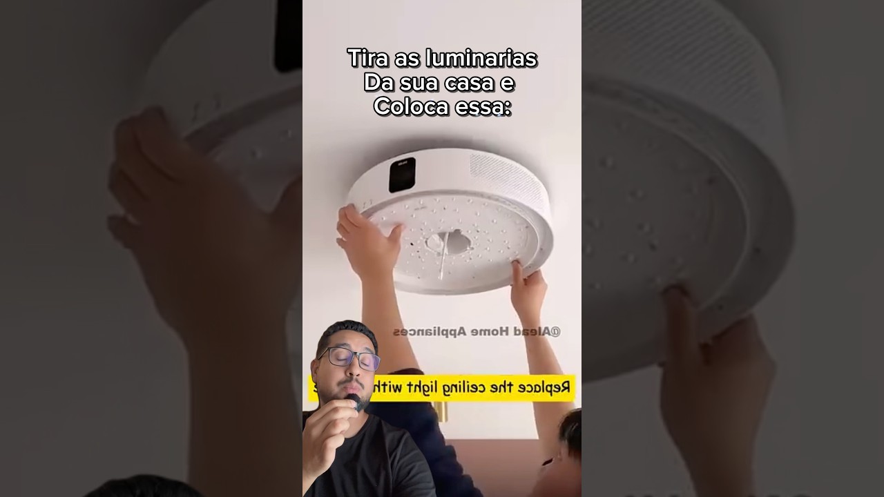 O cara que pensou em criar uma luminária que é ao mesmo tempo é um projetor é um gênio