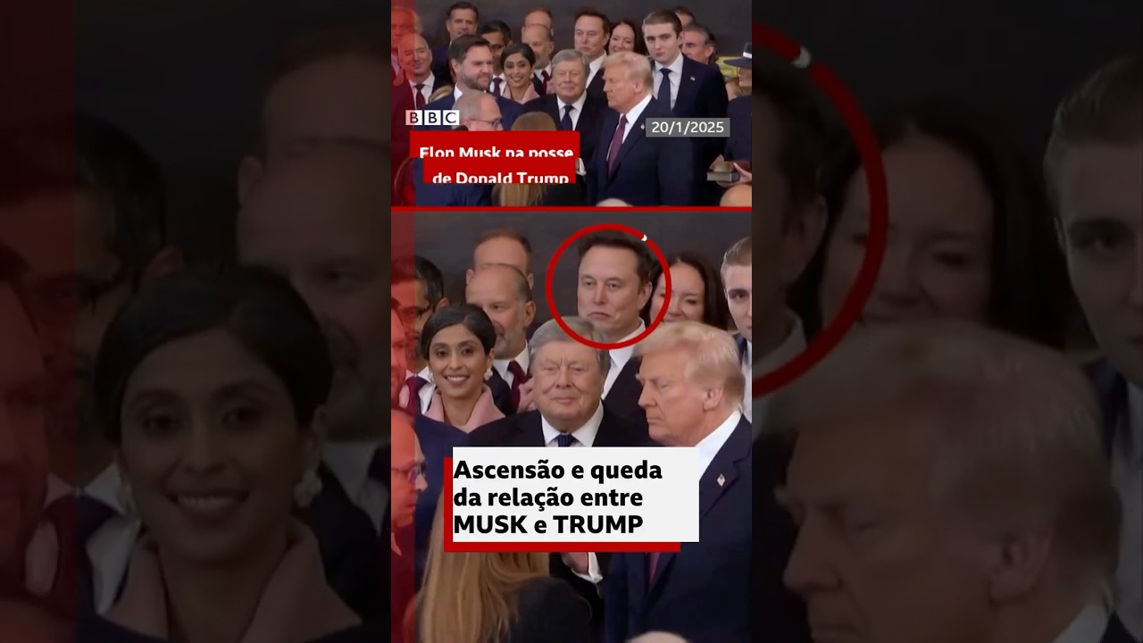 Os momentos da relação Musk-Trump até a saída do bilionário do governo 🇺🇸 #bbcnewsbrasil