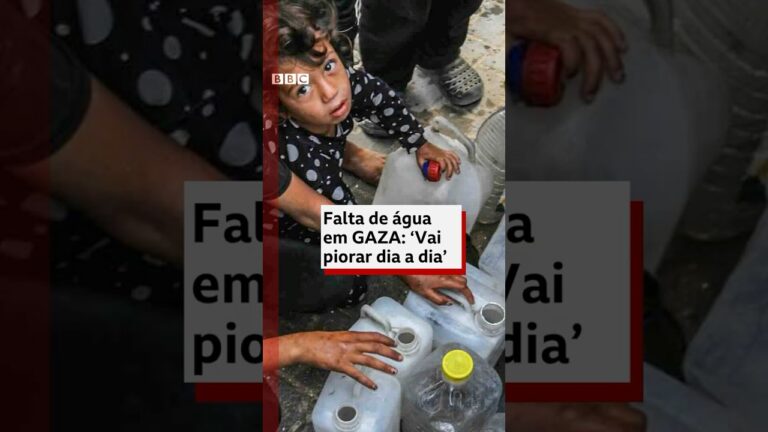 A grave crise da falta de água💧na Faixa de Gaza