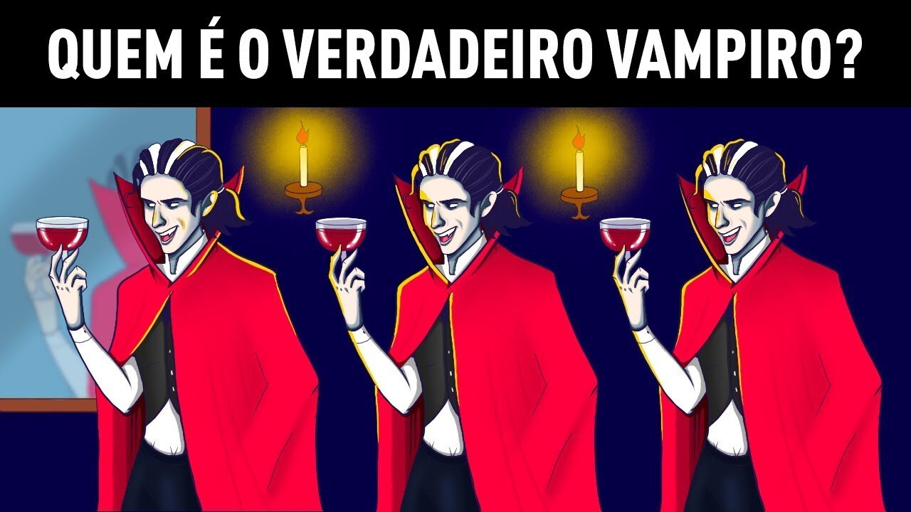 Adivinhe Quem é o Verdadeiro Vampiro e Ganhe um Chapéu de Detetive
